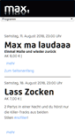 Mobile Screenshot of max-flensburg.de